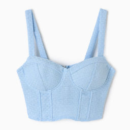 Корсет женский твидовый MIST, размер 48 (XL), голубой