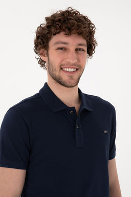 Erkek Slim Fit Polo Yaka Lacivert Basic Ti__rt Sepette S_rpriz _ndirim - U.s. polo assn фото 2