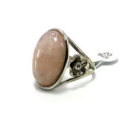 Кольцо с камнем Розовый кварц оберег на взаимную любовь и верность