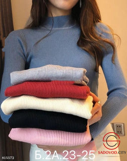 Водолазка женская однотонная