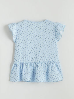 V Yaka ?i?ekli M?slin K?z ?ocuk G?mlek