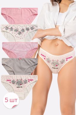 Женские трусы-слипы 5 шт. Happy Fox