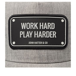 Бейсболка JOHN HATTER арт. R5-1130-U00 Work Hard (светло-серый)  фото 3