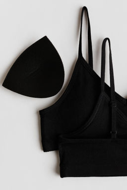Pack de 2 crop tops con relleno - H&m фото 5