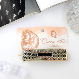 Заколка - автомат для волос «Роуз», прямой, 8.5 см, тёмное золото