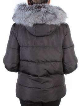 15133 BLACK Куртка зимняя женская (200 гр. холлофайбера) - Fashion фото 4