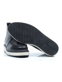 01-5173-1 BLACK Ботинки демисезонные женские (натуральная кожа, байка)