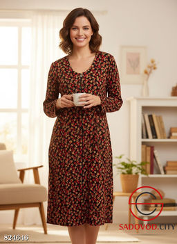 Халат женский с рисунком