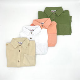 Детская рубашка из муслина GASTON, Белый - Caimano фото 17