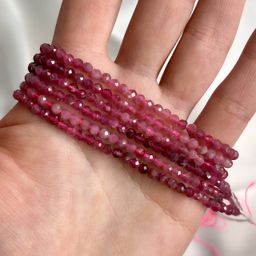 Бусины для украшений из розового Турмалина огранка