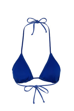 TRENDYOLMILLA Saks Ucgen Dokulu Bikini Ustu TBESS24BU00117 фото 7