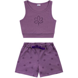 Комплект топ рибана, шорты кулирка 7626900101 - Youlala фото 5