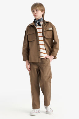 %100 Pamuk Loose Fit Pantolon Erkek _ocuk - Defacto фото 2