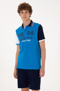 Erkek Regular Fit Polo Yaka Kobalt Mavi Ti__rt Sepette S_rpriz _ndirim