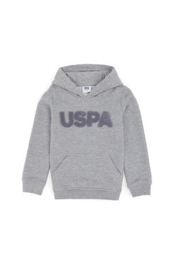 Базовый свитшот серого меланжевого цвета для мальчика