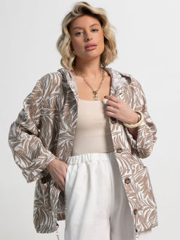 Пыльник Летний день (бело-коричневый) Б15152-8М - Lt collection фото 5