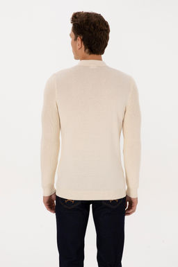 Erkek Krem Basic Kazak - U.s. polo assn фото 5
