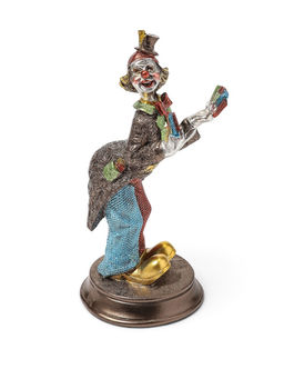 Статуэтка полистоун «Клоун-фокусник с картами», 12×11.5×23 см