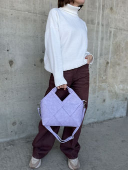 Женская сумка из эко кожи 0025 Светло-Фиолетовый