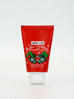 Цена за 3 шт. Крем для рук новогодний Hello, winter, с ароматом горячего шоколада, 30 мл, URAL LAB