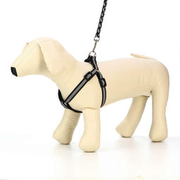 Комплект Плетенка, флуоресцентный, поводок 115 х 1 см, ОГ 32-48 х 1,5 см, чёрный - Пижон фото 3