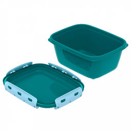 Ланч-бокс "Перекус" 1,5л, 20,4х16,2?9,4см, с клипсами, уплотнитель, полипропилен (Россия)