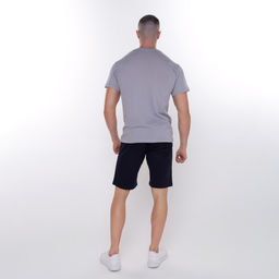 Футболка мужская, цвет серый, размер 48