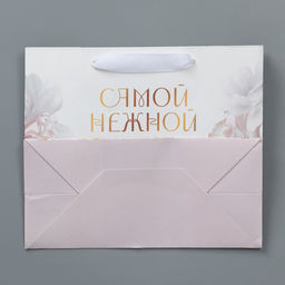 Пакет крафтовый с пластиковым окном Самой нежной, 24 20 11 см - Дарите счастье фото 7