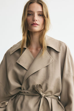 Gabardina corta en mezcla de lyocell - H&m фото 4