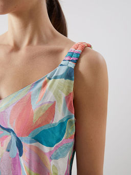 ?i?ekli B?zg?l? Elbise