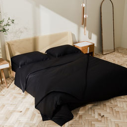 Постельное бельё Этель дуэт Jet black 143х215-2шт, 215х240, 50х70+3-2 шт, мако-сатин, 114г/м2  фото 12