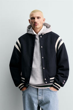 CHAMPION® X ZARA PADDED BOMBER JACKET  фото 2