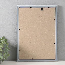 Фоторамка пластик "Модерн" 21х30 см, морозное серебро (пластик)