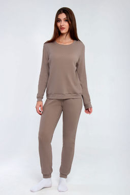 Арт. 10806/2 Пижама с брюками 42-50 (5 шт) Цвет:верх-кофе,низ-кофе