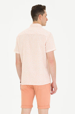 U. S. Polo Assn Мужская желтая рубашка с коротким рукавом - U.s. polo assn фото 5