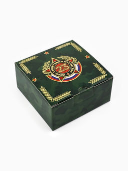 Цена за 2 шт. Подарочная коробка, упаковка, С 23 февраля!, 15?15?7 см