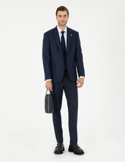 Lacivert Ex. Slim Fit Kuma_ Pantolon