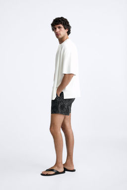 GEOMETRIK DESENLI REGULAR DENIZ SORTU - Zara фото 5