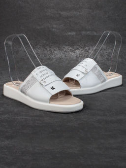 08-PED122-1 WHITE Босоножки женские (натуральная кожа)