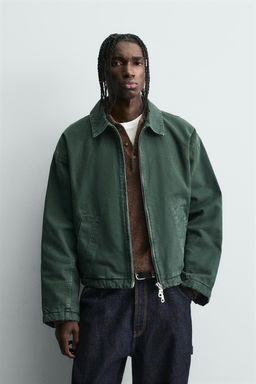 CROPPED DENIM JACKET - Zara фото 2