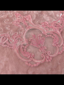 Комплект: покрывало + 2 наволочки 50х70 BELLA HOME Y-03 ПУДРОВЫЙ