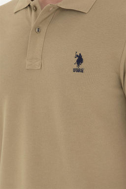 Мужская базовая футболка цвета хаки Неожиданная скидка в корзине - U.s. polo assn фото 7