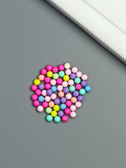 Шарики  для творчества пластик "Маршмеллоу" матовые набор 20 гр d=0,8 см