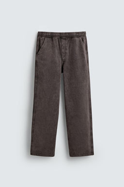 WASHED RELAXED FIT JOGGER TROUSERS - Zara фото 7