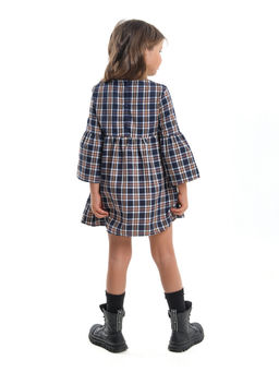 Платье для девочки клетка нарядная детская одежда малышам UD 7879 клетка - Mini maxi фото 2