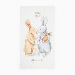 Набор Светлая пасха полотенце 40х73см, саржа 190гр/м2, формочки для печенья - Этель фото 2