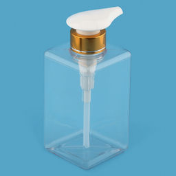 Дозатор для жидкого мыла акриловый "Золотая лента-Б" 500мл, 6,5х6,5см h15,5см, противоударный (Китай)