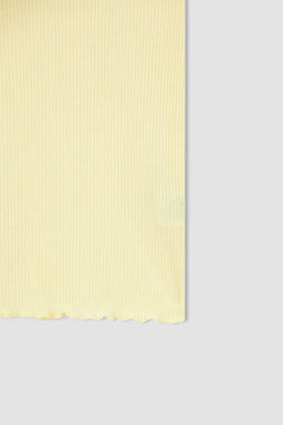 Базовая футболка с коротким рукавом приталенного кроя и круглым вырезом - Defacto фото 7