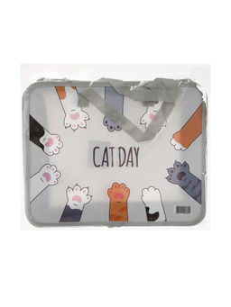 Папка с ручками «Лапки», А4, пластиковая, 70 мм, 322×256 мм