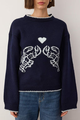 Teen K?rm?z? Yumusak Dokulu Desenli Triko Kazak TWOAW26KZ00150 - Trendyolmilla фото 9